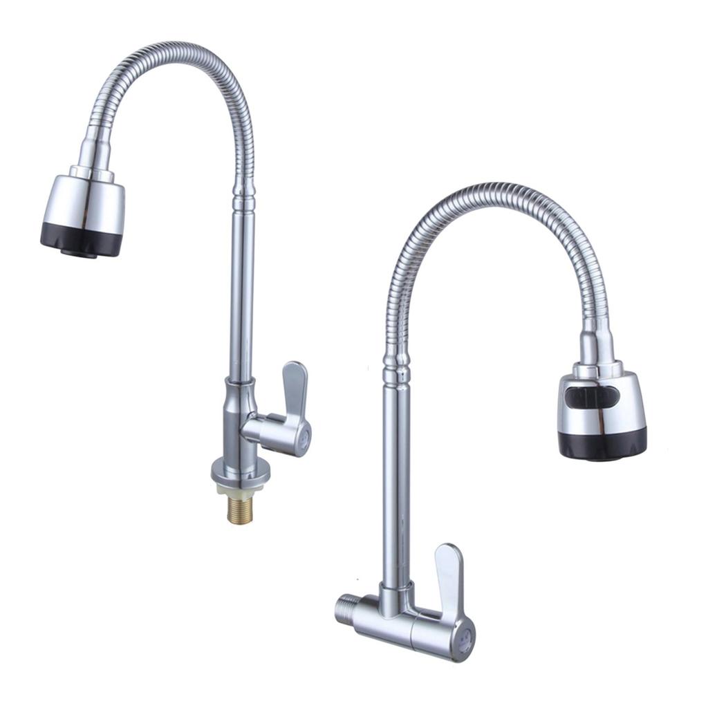 Single Cold Water Faucet Practical Flexible Household Kitchen Tap for Home
