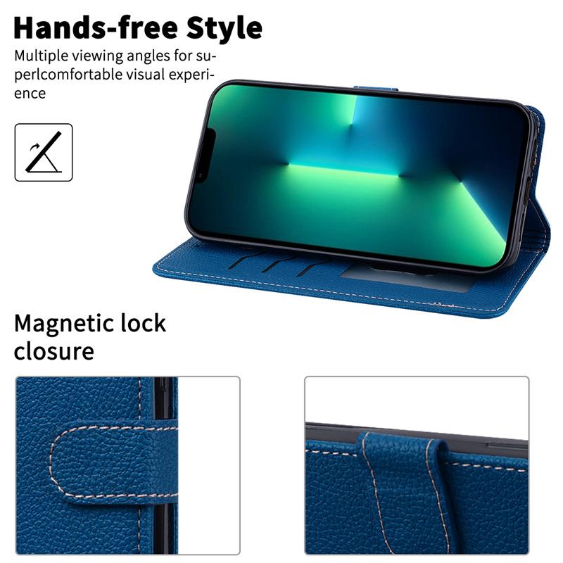 Solid Color PU Leather Flip Phone Case For OPPO Reno 7 5G 5 6 7 Pro 6Pro Plus Case OPPO Find X5 Lite X 5 Pro Wallet Card Cover