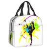 Dance Rhythmic Gymnastics Insulated Lunch Bag for Women Resuable Cooler Thermal Lunch Box Beach Camping Travel