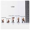 5 Pieces 1/64 Miniature Courier Figurines Delivery Figures with Boxes Painted