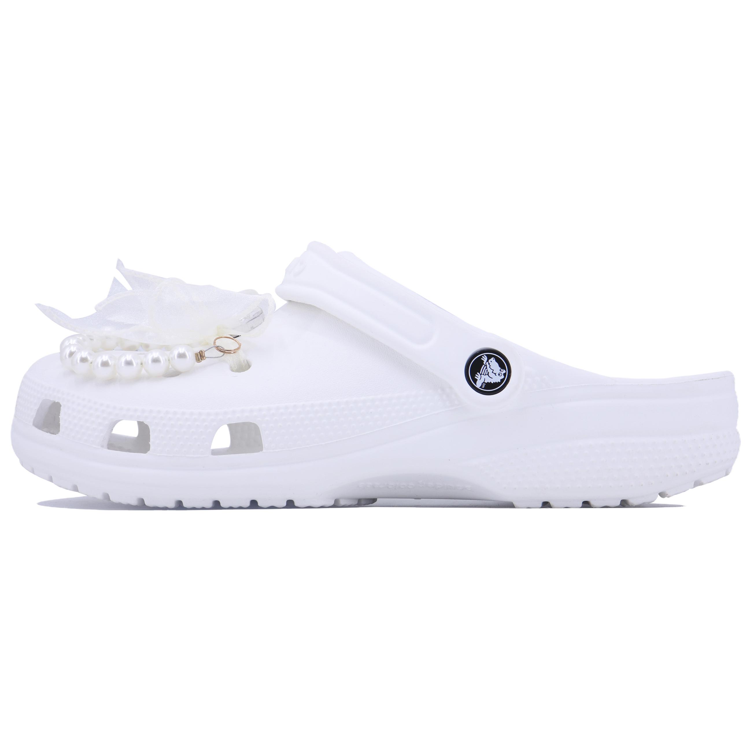 

Crocs Classic clog SDS EVA cute and playful simple fashion comfortable casual classic hole shoes for men and women white 41-42 белый