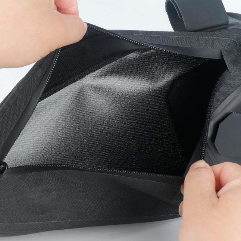 Wasserdichte Fahrrad-Vorderrahmentasche, Radsport-Lenkerstangen-Aufbewahrungstaschen zum Radfahren, Reißverschluss-Verschluss, Rennrad-Oberrohrtasche