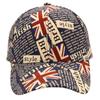 Flag National Uk Character Baseball Cap Printed Letter  Casual Hat  Simple