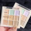 FAMOTY Nine-Color Concealer Palette for Blemishes, Acne Marks, Dark Circles, Tear Troughs, Brightening, and Long-Lasting Coverage.