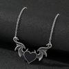 Gothic Retro Punk Metal Pendant Devil Wings for Birthdays Anniversary Christmas
