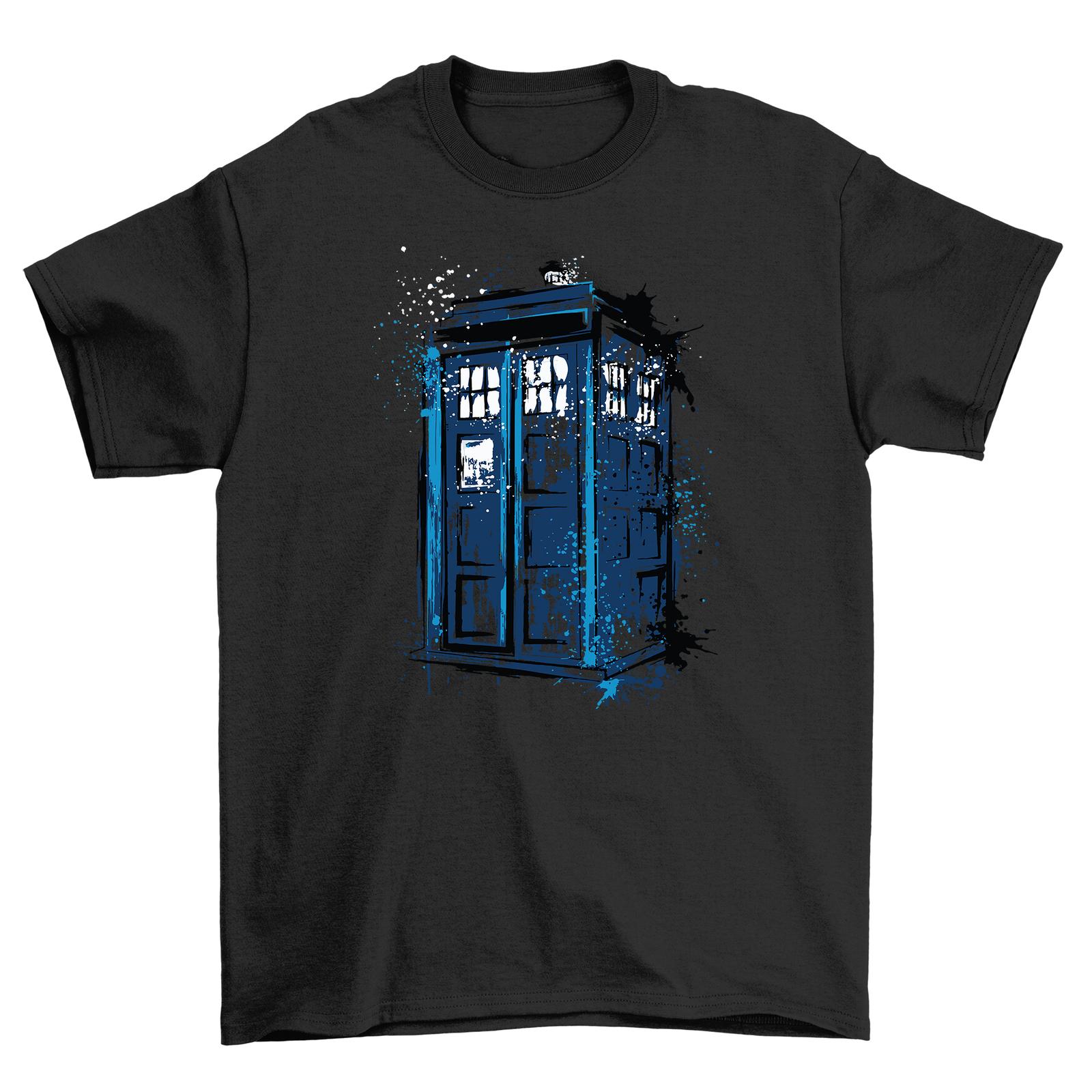 Dr. Who Tardis Distressed Tee Timey Wimey & Stylish Tee with the Iconic XXXXL