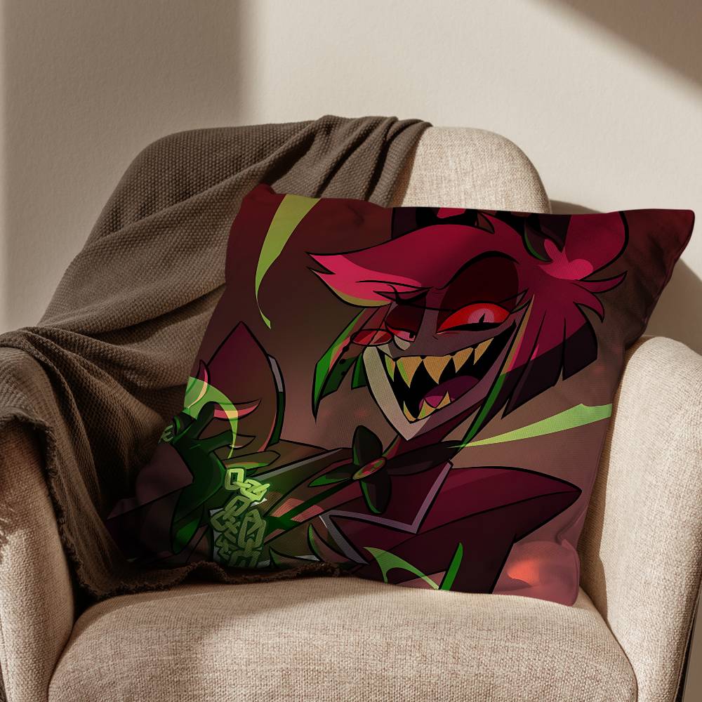 wicked Alastor H-Hazbin Hotel pillow cover living room sofa cushion cover bedroom room bed pillow cover home decoration