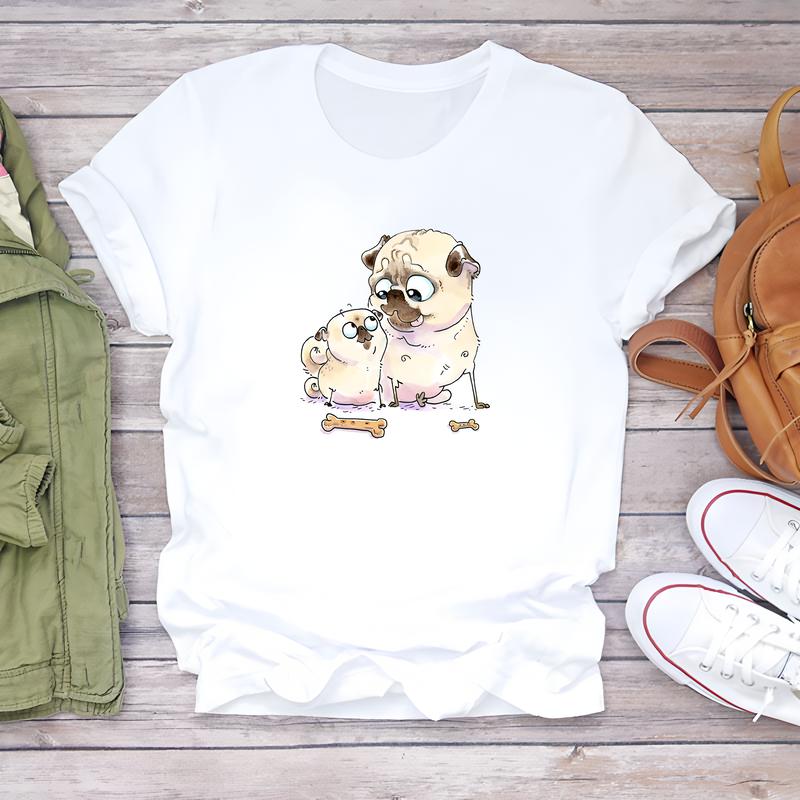 Daily wear T-shirt for women, cute and trendy, short-sleeve summer fashion top.