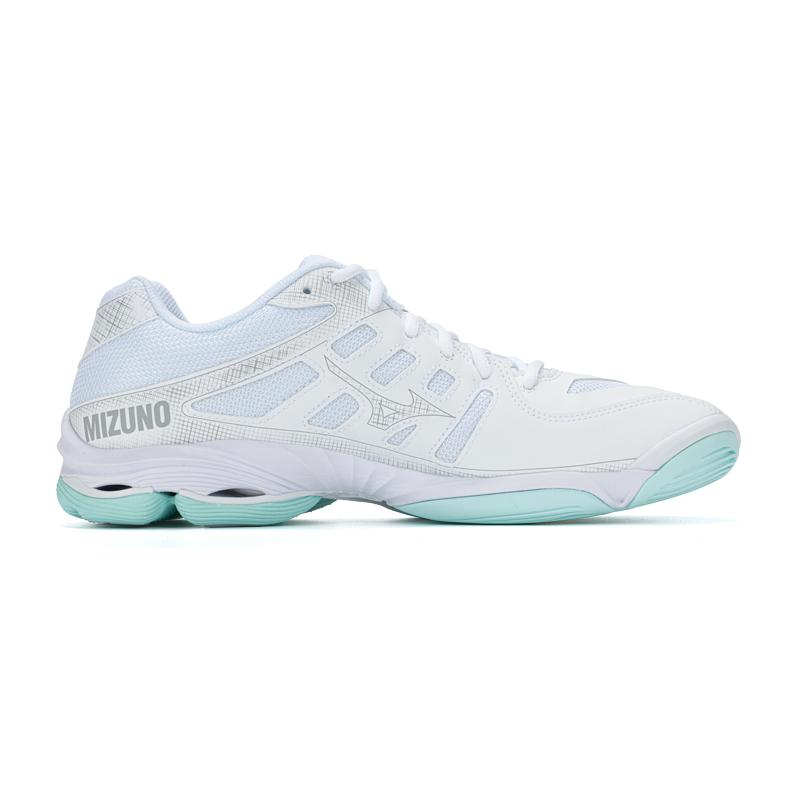 Mizuno  Wave Voltage 2 White Blue Tint Women Sneakers V1GC246045