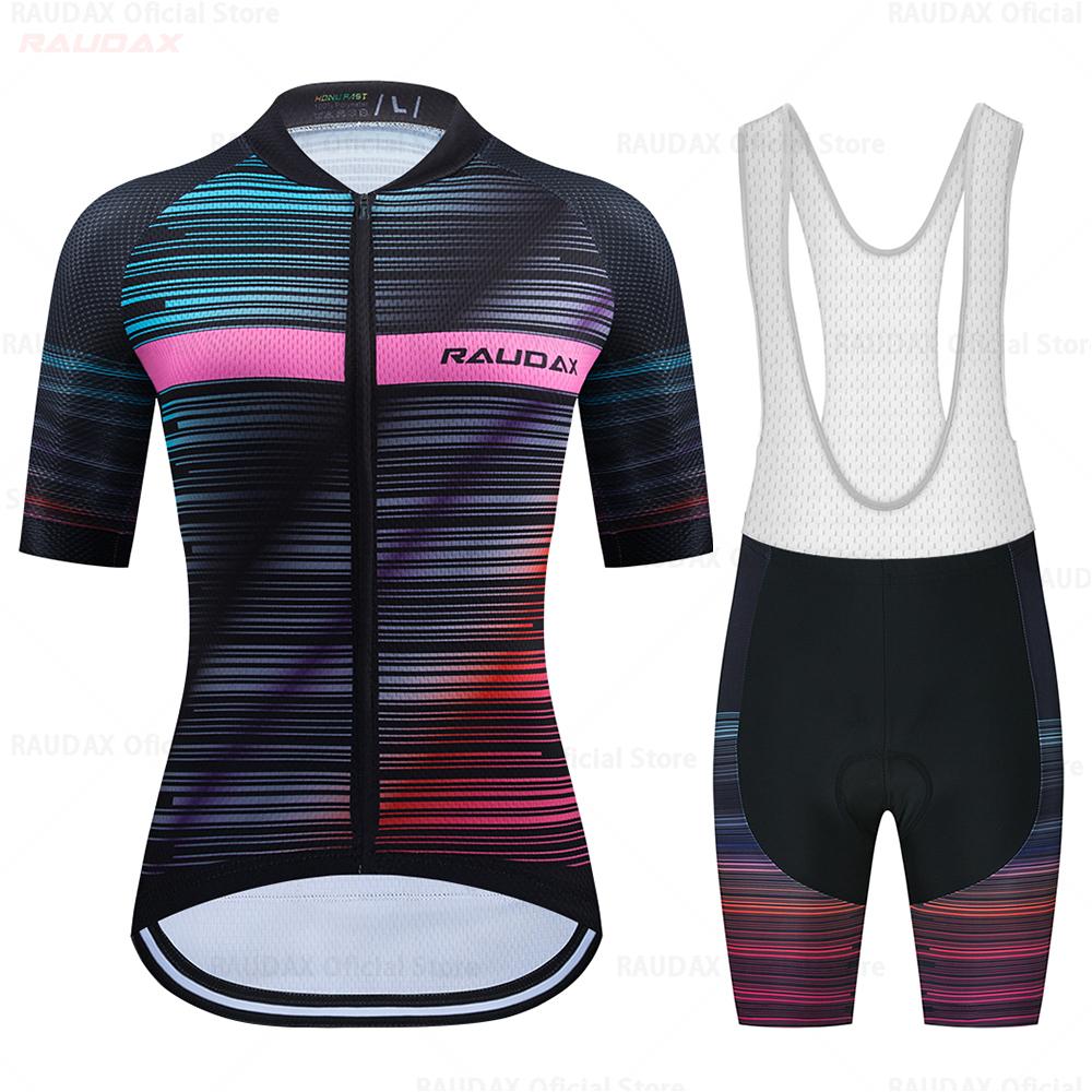 Women Short Sleeve Mountian Bike Clothing Racing Bicycle Clothes Ropa Ciclismo Girl Cycling Set 2026 Summer Breathable Cycling Suit Set