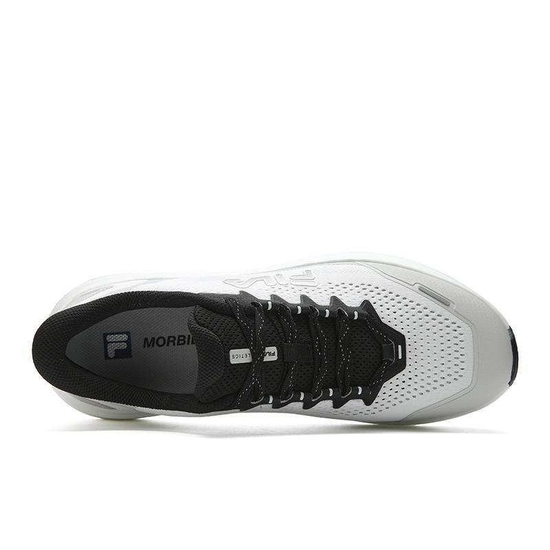 Fila Nuvole 4 Run Comfortable Fit Shock Absorbing Breathable Lightweight Rebound Running Shoes Men sneakers White Gray Black A12M621103FBB