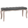 Vidaxl Hallway Bench, Solid Wood, 110X38X48 Cm, Dark Gray