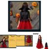 Kids Halloween Wicked Vampire Cosplay Costume Red Tulle Skirt Fancy Dress Party