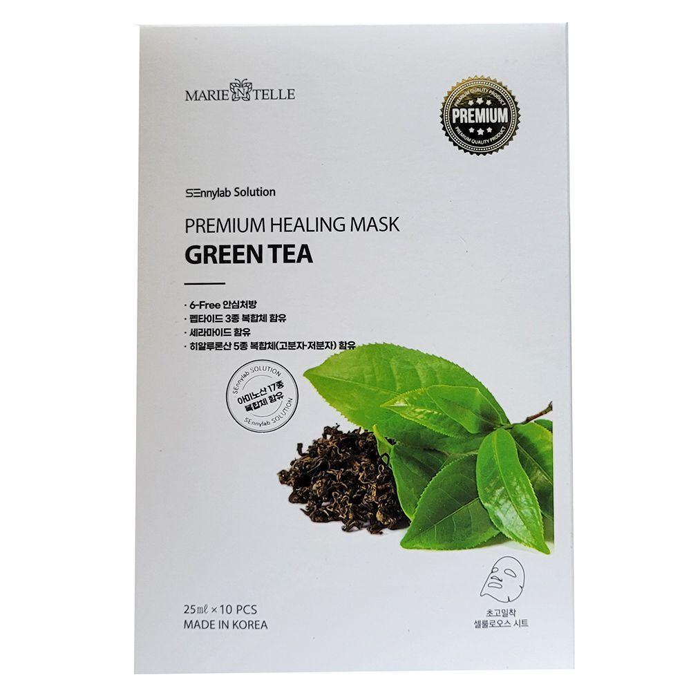 When your skin becomes sensitive and makeup comes off, use the green tea mask pack 10P.