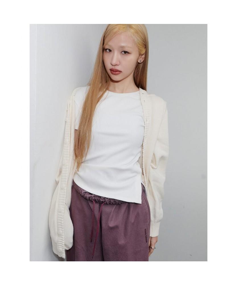 Saendeusaundeu (Unisex) Colored Overduck Pants Violet