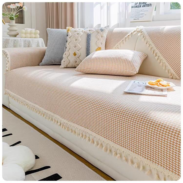 

Sofa Cushions All-Season Non-Slip Seat Pads Modern Minimalist Couch Covers with Backrest Towels - Universal Home Decor Slipcovers 90*160cm