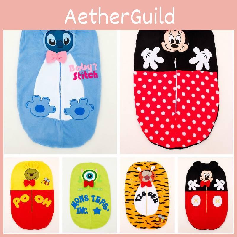 Donald And Mouse Duck Tigger Pooh Children Winter Sleeping Removable Bag