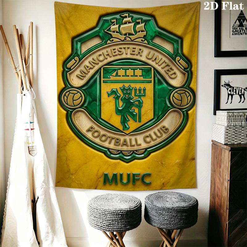 Manchester Crest Emblem Bedding 1 Duvet Cover 2 Pillowcase Without Core Soft And Comfortable Christmas Birthday Gift Bedding Set