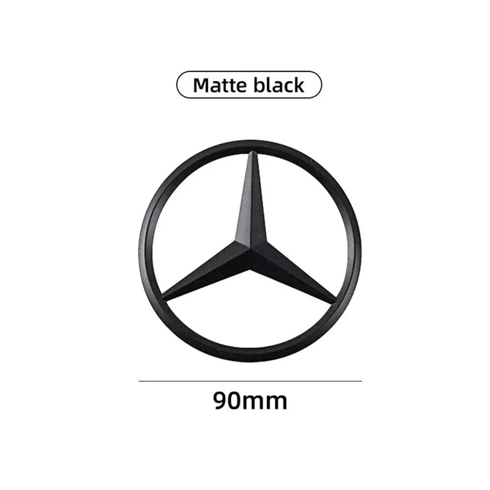 Car Sticker 90mm Car Rear Trunk Middle Badge Emblem Sticker Decal For Mercedes Benz W203 W211 W204 W210 W212 Cla W205 W213 CLA C