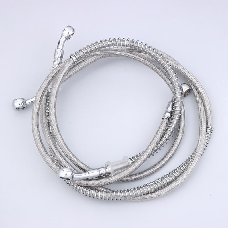 50-200Cm Motorcycle Brake Oil Hose Brake Line Universal Motorbike Stainless Steel Braided Pipeline Modification Parts
