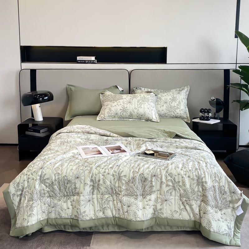 Yamok Washed Cotton-Linen Soybean Fiber Summer Quilt Set