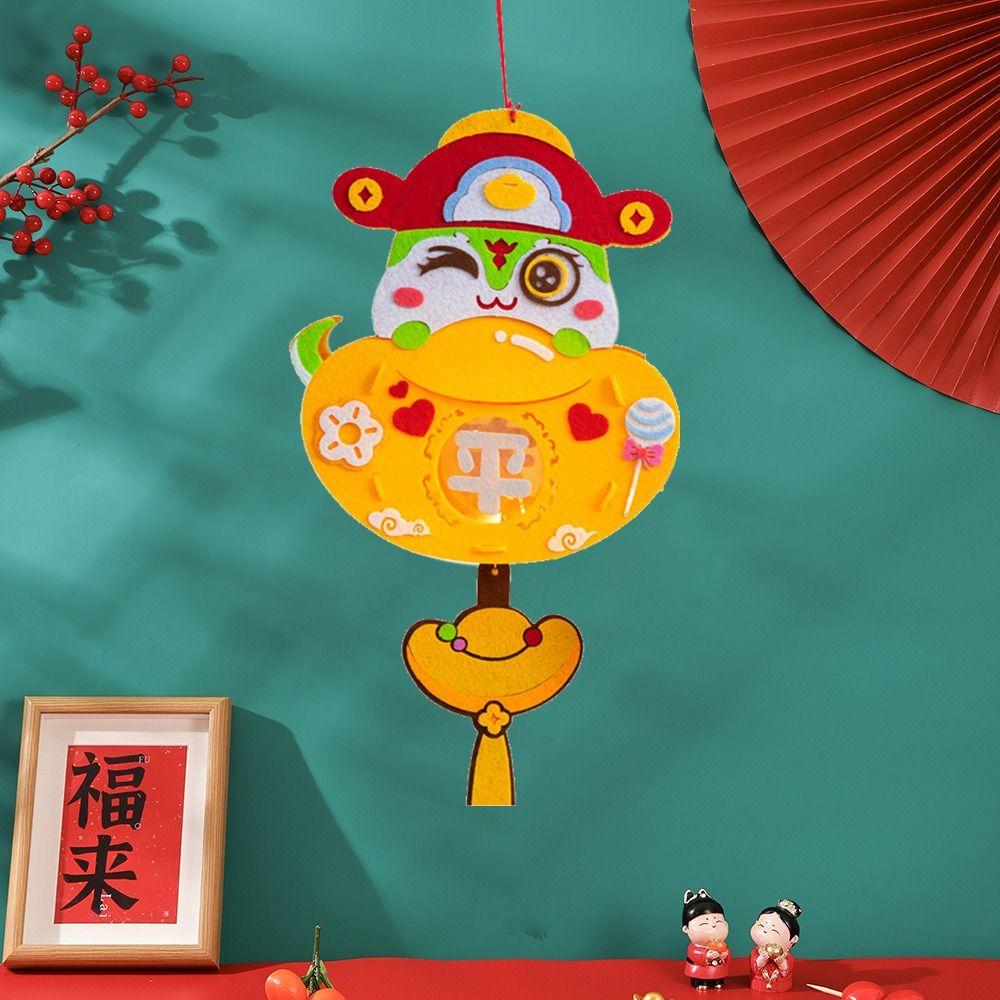 Luminous Snake Year Lantern Cartoon Spring Festival Led Lantern Kindergarten