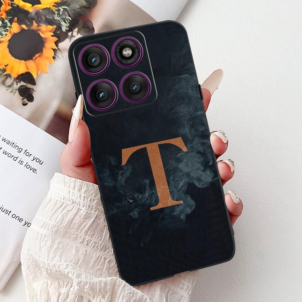 For Motorola Edge 60 Pro Case XT2507-1 Silicone Fashion Luxury A-Z Letters Shockproof Back Cover For Moto Edge 60Pro Phone Case