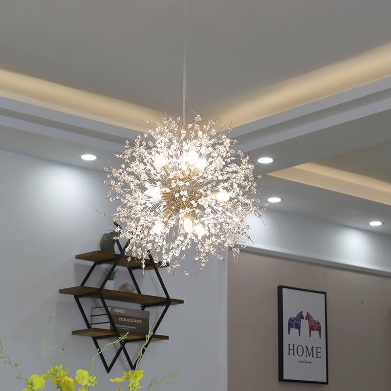 Dandelion Crystal Chandelier - Modern Lighting for Bedroom, Living Room, Bar, and Clothing Store
