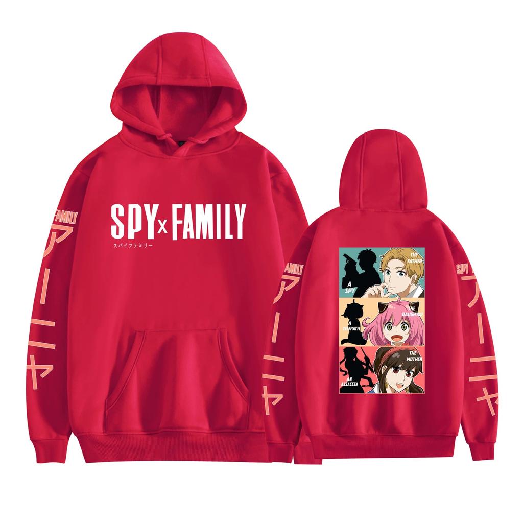 Hot Spy X Family Anime Funny Hoodie Hip Hop Graphic Sweatshirts Streetwear Harajuku Tracksuit
