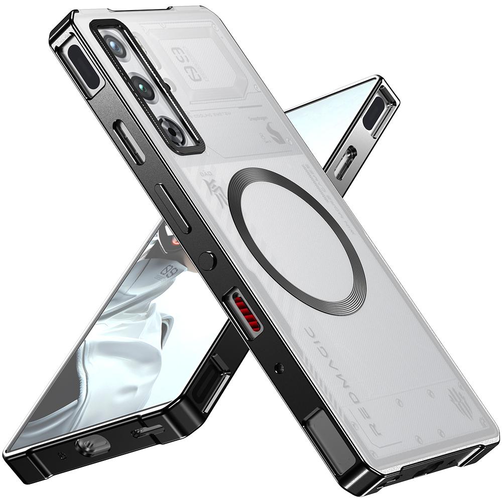 Phone Case For ZTE Nubia Red Magic 9S Pro+ 5G/9S Pro 5G/9 Pro+ 5G/9 Pro 5 Compatible with MagSafe Hard PC Metal Frame Back Cover