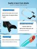 Silicone Swim Goggles & Semi-Dry Snorkel Set for Training and Free Diving