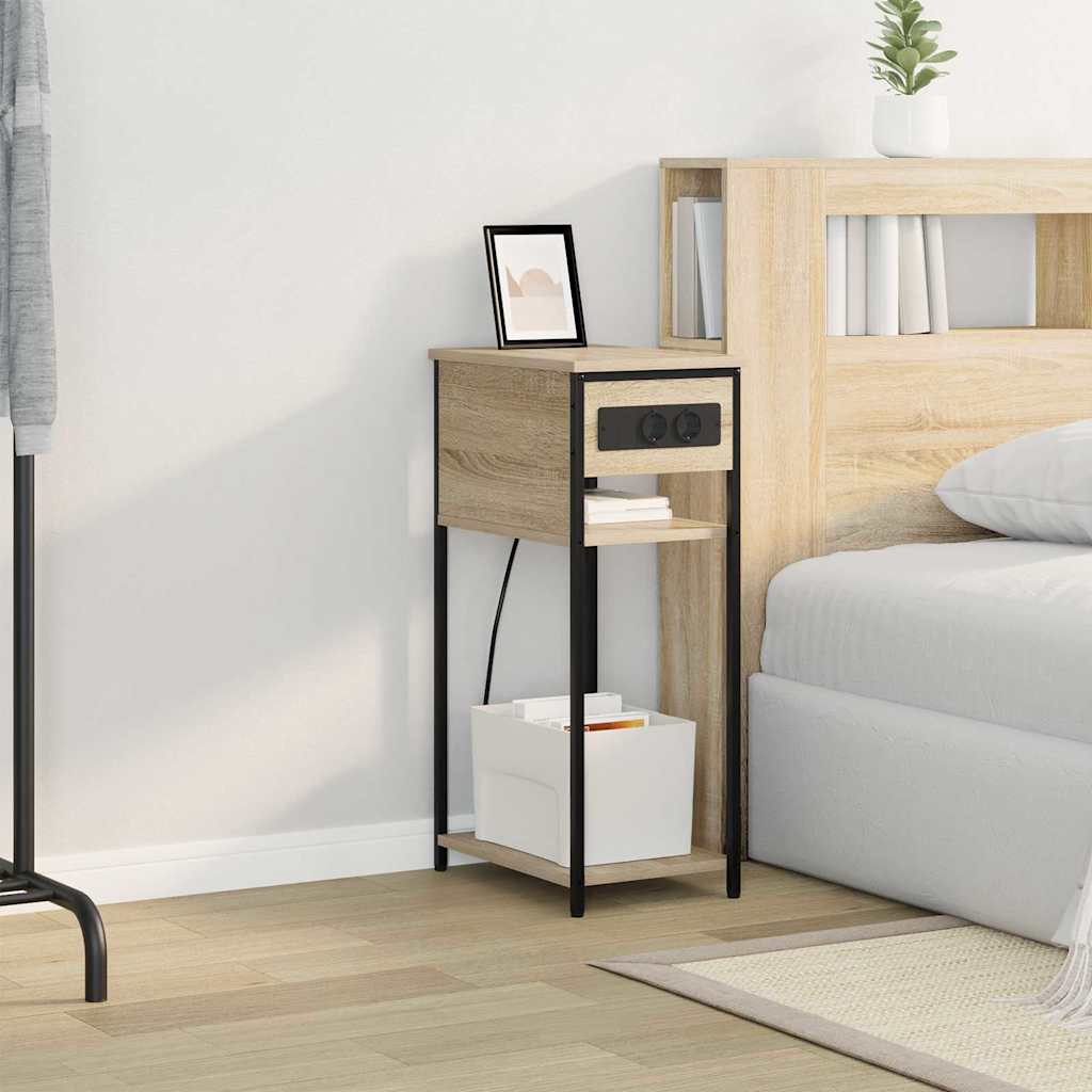 Nightstand Sonoma Oak 41 x 28 x 76 cm Particleboard
