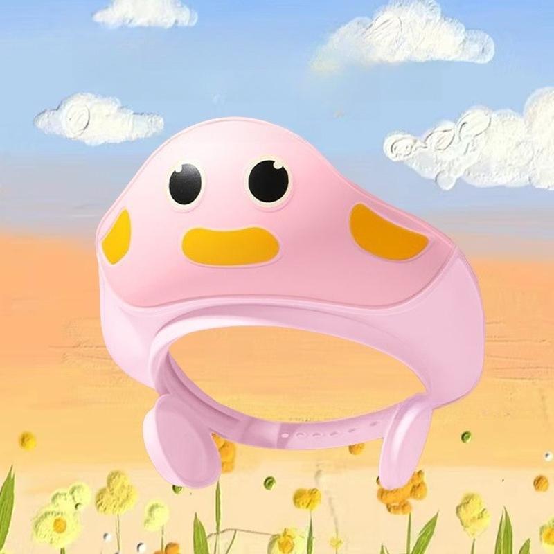 Baby Shower Cap Shield, Shower Cap for Kids, Visor Hat for Eye and Ear Protection for 0-9 Years Old Children, Cute Shape Makes the Baby Bath More Fun