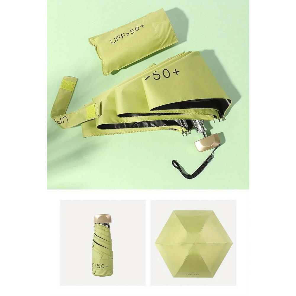 Compact & Fashionable Mini Sun Umbrella, Offers UV Protection - Durable 6-Bone Design, Built To Last with Prime Materials