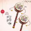 Wooden Baby Rattle Toy for Newborns and Toddlers (0-12 Months) - Grasping & Early Education Puzzle Handbell