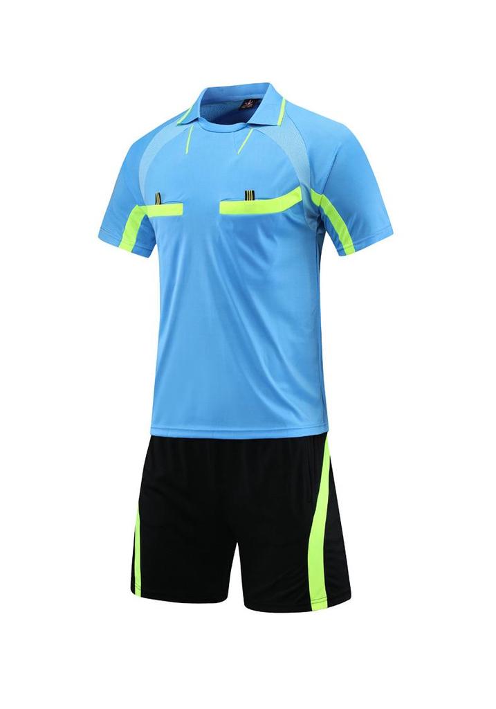 Professional Quick-Dry Referee Uniform Set for Football Competition Sportswear