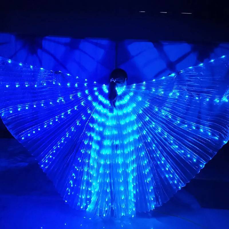 Farfalle Fantasy LED Oggetti di Scena con Ali Fosforescenti per Spettacoli Teatrali
