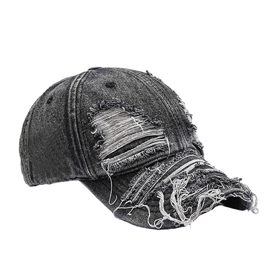 Unisex Perforated Washed Cotton Baseball Cap, Soft Top Hat, Sun Visor Hat