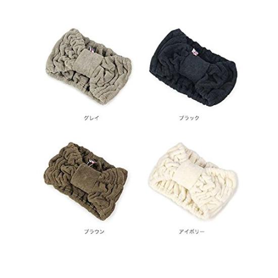 Imabari Towel Hair Turban for Pile Women, (Black)