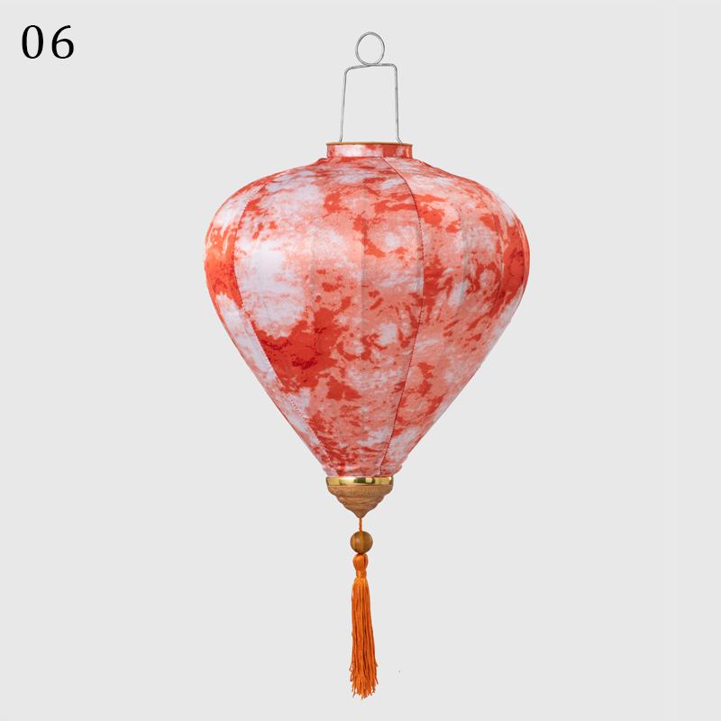 12/14 Zoll traditionelle chinesische Hängelaterne aus Satinseide, Blumenlaterne, Aufführungen, Party, Frühlingsfest, Außendekoration