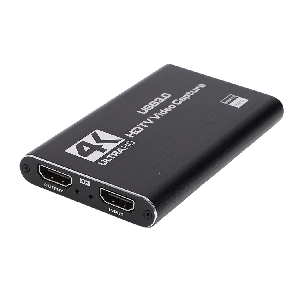 4K Video Capture Card HD Multimedia Interface to USB 3.0 Game Capture Card with Loop Out 1080P 60FPS 3.5mm Mic Input
