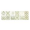Kitchen Bathroom Wall Stickers 3Pcs 2D Retro Floral Tile Stickers, Self-Adhesive Waterproof Oil Proof Water Resistant Covers Decals, Peel &