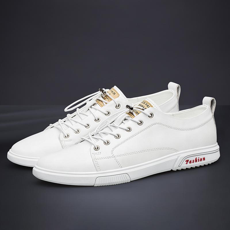 

Модная мужская деловая обувь из конской кожи, Дерби из натуральной кожи, Толстая подошва, Винтажная нарядная обувь на шнуровке, Круглый носок, Рабочая офисная обувь 12 белый