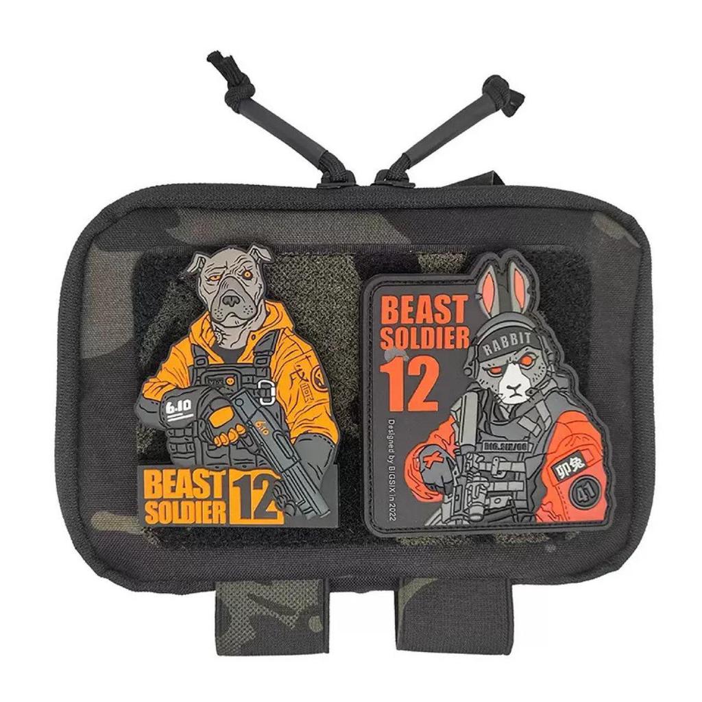 Chenlong Beast Warrior Zodiac PVC Patch: Outdoor Backpack Personality Morale Patch