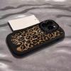 Advanced Leopard Print Suitable for Apple 16promax Mobile Phone Case Painted IPhone 15pro Puff 14 Silicone