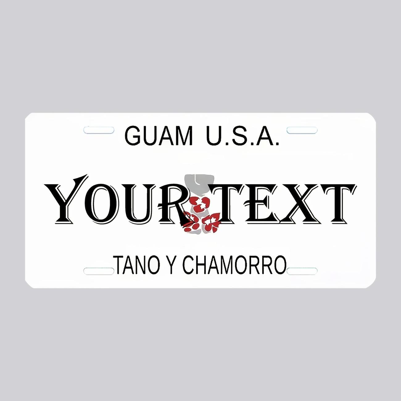 

Personalized Aluminum License Plate Custom Metal Sign Waterproof Home Car Wall Decor білий