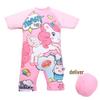 2025 Toddler Girls' Unicorn Quick-Dry One-Piece Swimsuit