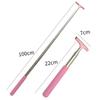 Car Rearview Mirror Wiper Telescopic Handle Car Rear View Mirrow Wiper Stainless Car Glass Cleaning Tool Brush Auto Accessories