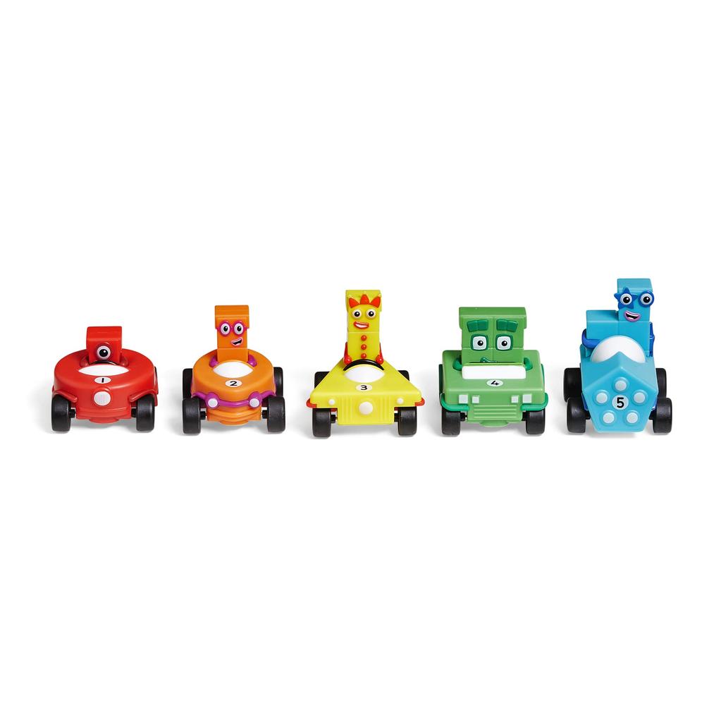 Numberblocks Mini Numberblocks Character Authentic Vehicles, Cars, 5-Pack, 95405,