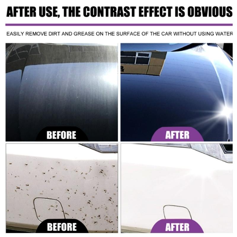 Quick Dry 3 in 1 Car Polish Sprays Car Coating Sprays Multipurpose Waterless Car Cleaning Sprays for Vehicles Motorcycle